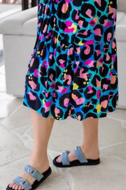 Peak Dress in Kasey Leopard by Kasey Rainbow