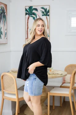 Peak Top in Black