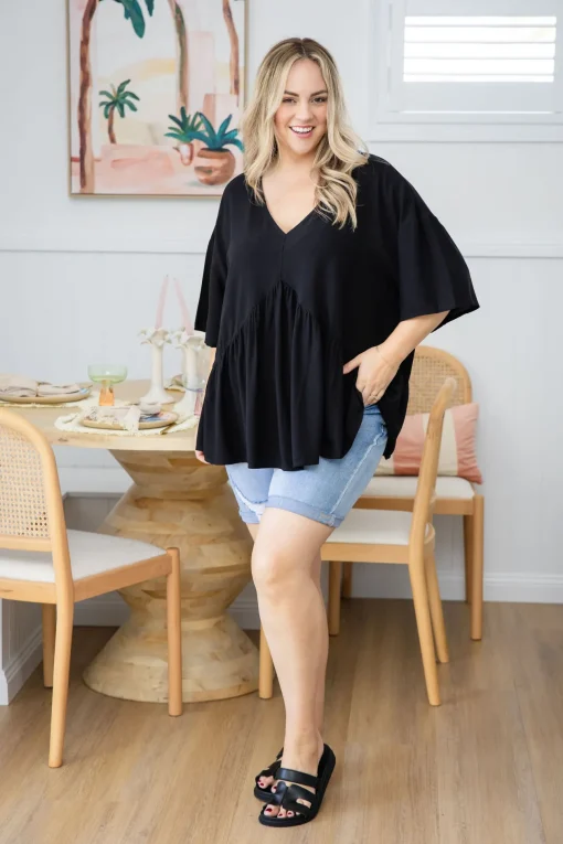 Peak Top in Black