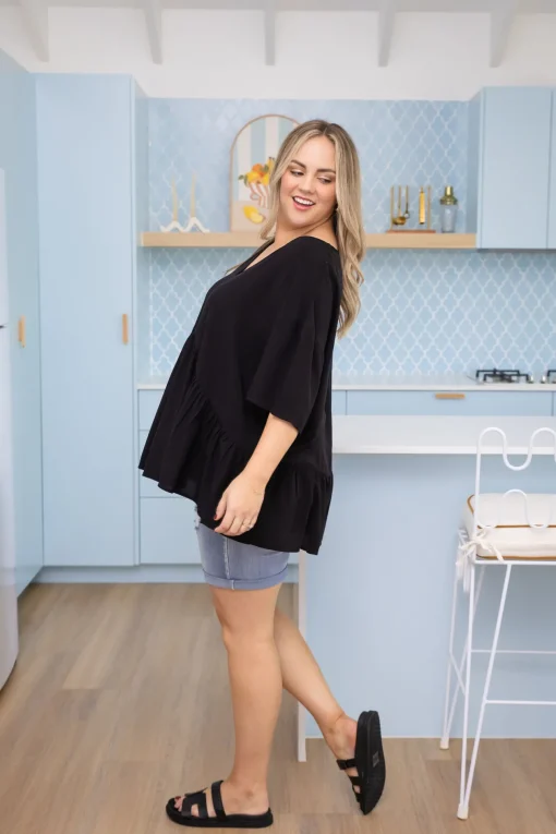 Peak Top in Black