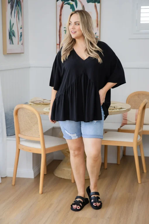Peak Top in Black