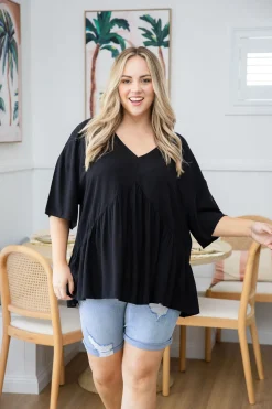 Peak Top in Black