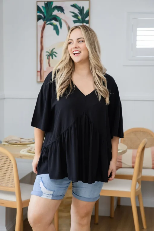 Peak Top in Black