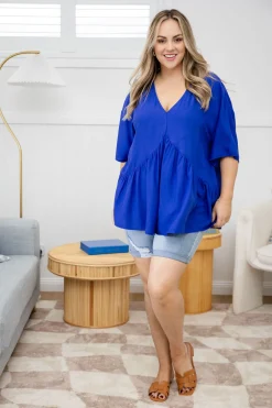 Peak Top in Blue