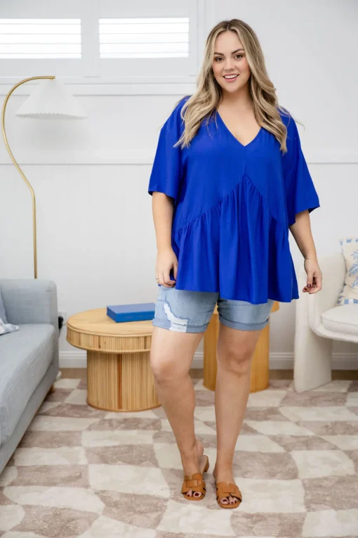 Peak Top in Blue