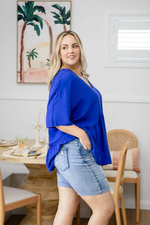 Peak Top in Blue