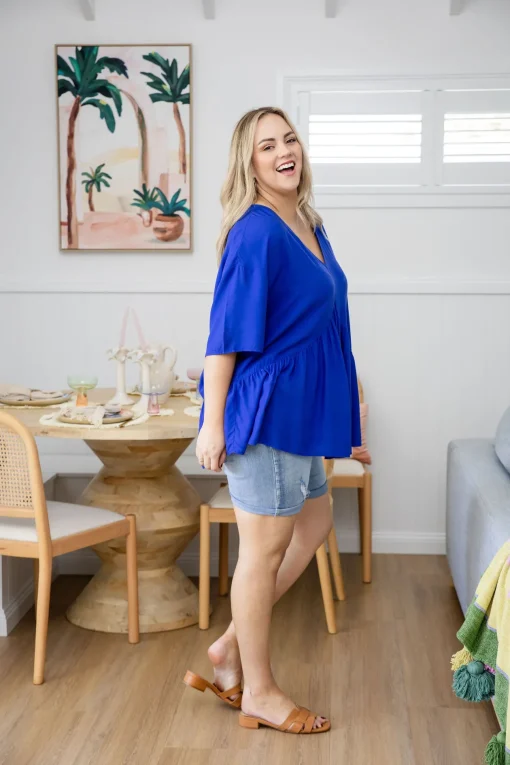 Peak Top in Blue