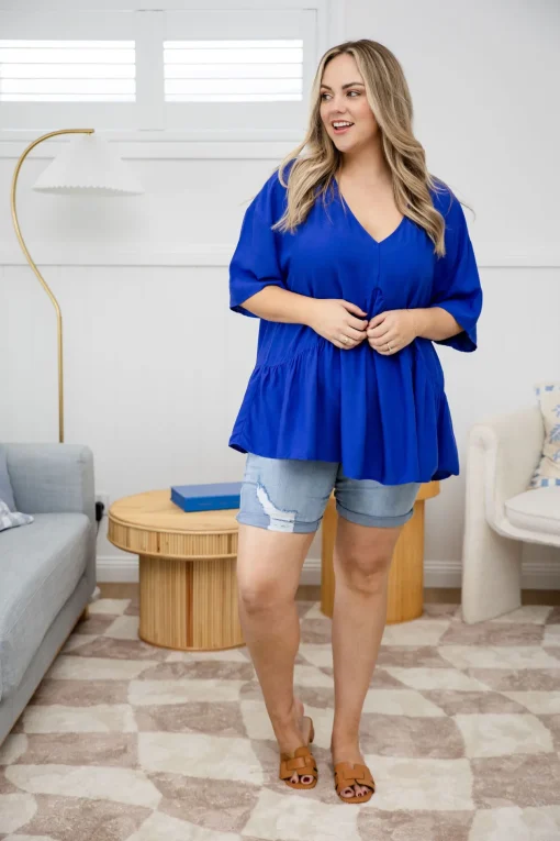 Peak Top in Blue