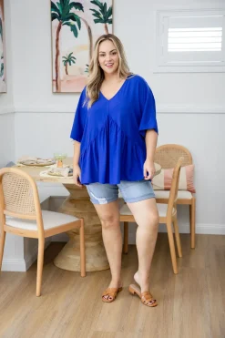 Peak Top in Blue