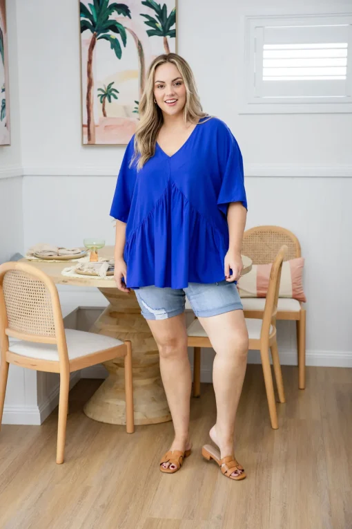 Peak Top in Blue