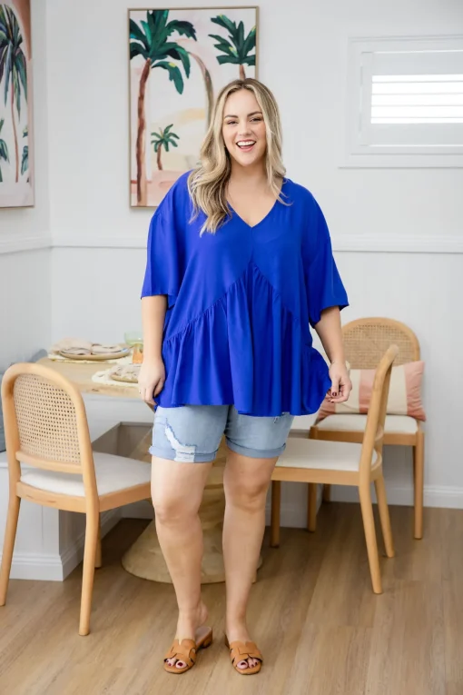 Peak Top in Blue