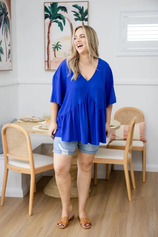Peak Top in Blue