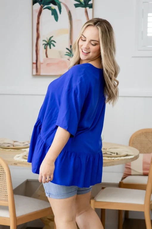 Peak Top in Blue