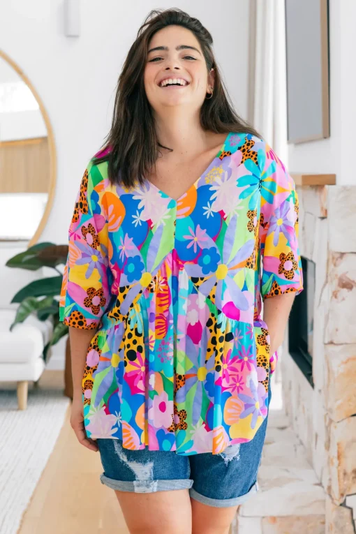Peak Top in Floral Fancy by Kasey Rainbow