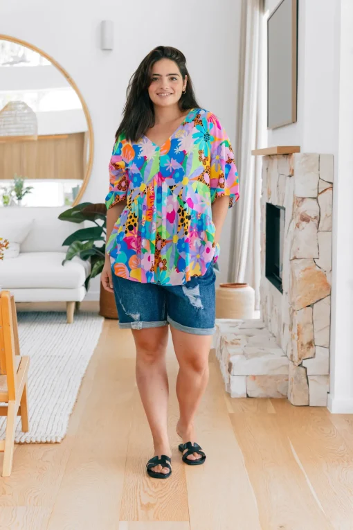 Peak Top in Floral Fancy by Kasey Rainbow