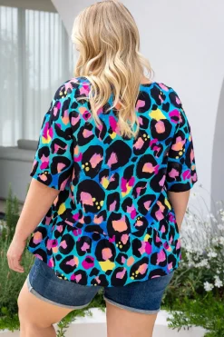 Peak Top in Kasey Leopard by Kasey Rainbow