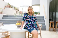 Peak Top in Kasey Leopard by Kasey Rainbow