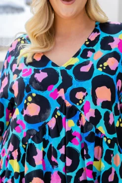 Peak Top in Kasey Leopard by Kasey Rainbow