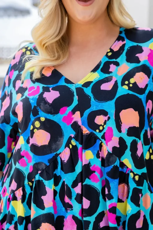 Peak Top in Kasey Leopard by Kasey Rainbow