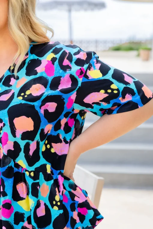 Peak Top in Kasey Leopard by Kasey Rainbow
