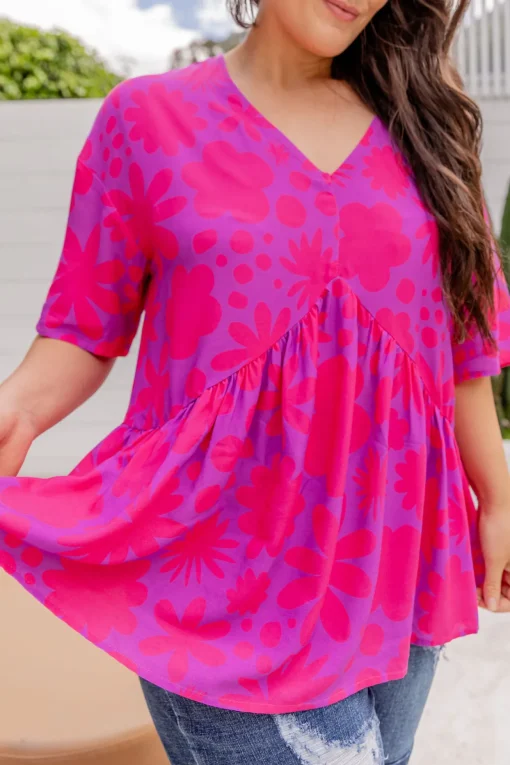 Peak Top in Summer Floral by Kasey Rainbow