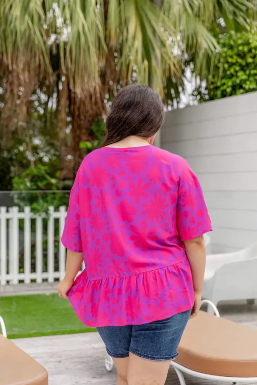 Peak Top in Summer Floral by Kasey Rainbow