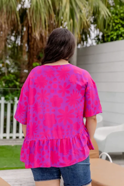 Peak Top in Summer Floral by Kasey Rainbow