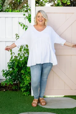 Peak Top in White