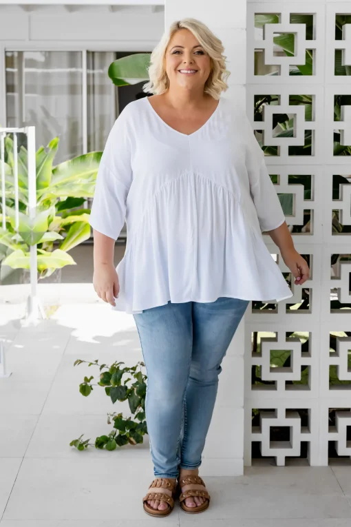Peak Top in White