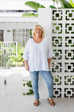 Peak Top in White