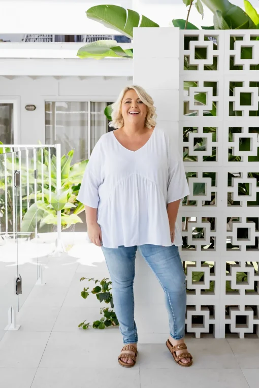 Peak Top in White