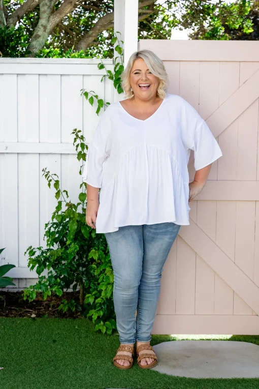 Peak Top in White