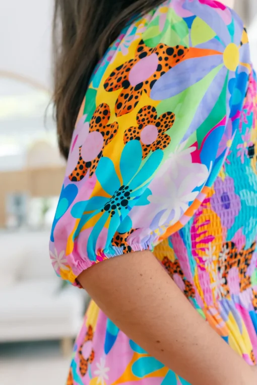 Peri Party Dress in Floral Fancy by Kasey Rainbow