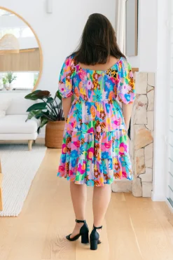 Peri Party Dress in Floral Fancy by Kasey Rainbow