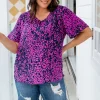 Phoebe Purple Leopard Top