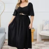 Pippa Cut Out Dress in Black