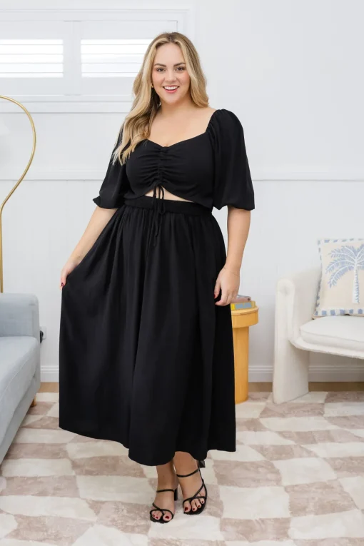 Pippa Cut Out Dress in Black
