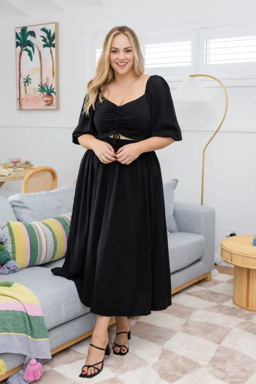 Pippa Cut Out Dress in Black