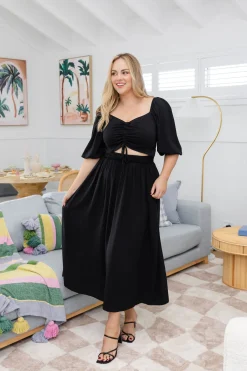 Pippa Cut Out Dress in Black