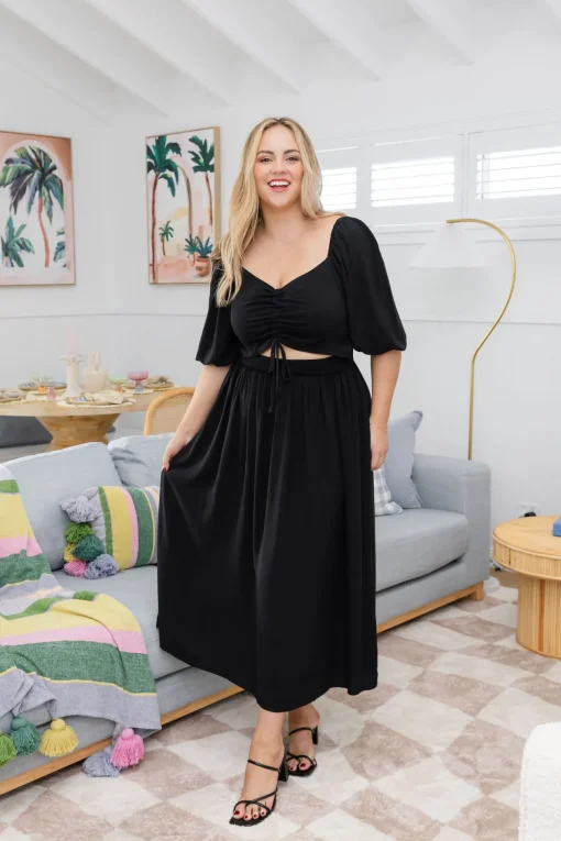 Pippa Cut Out Dress in Black