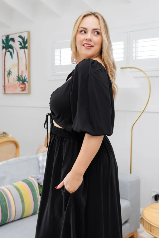 Pippa Cut Out Dress in Black
