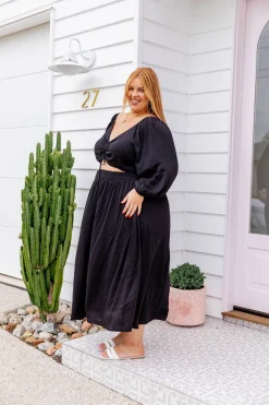 Pippa Cut Out Dress in Black