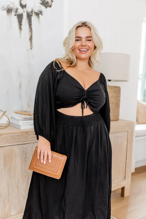 Pippa Cut Out Dress in Black