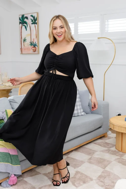 Pippa Cut Out Dress in Black