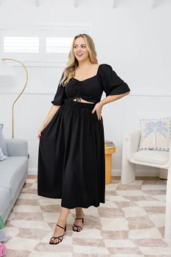Pippa Cut Out Dress in Black