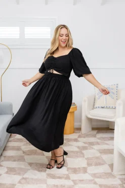 Pippa Cut Out Dress in Black