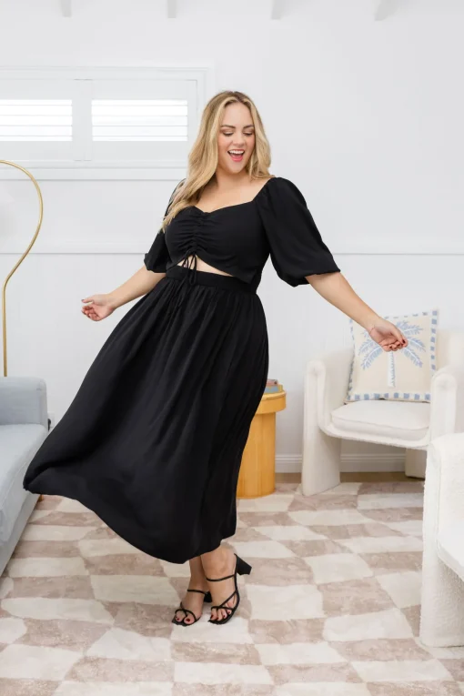 Pippa Cut Out Dress in Black