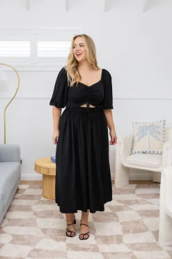 Pippa Cut Out Dress in Black