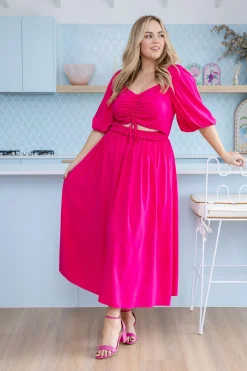 Pippa Cut Out Dress in Pink
