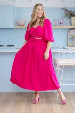 Pippa Cut Out Dress in Pink